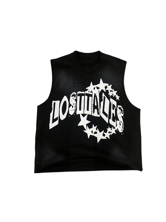 ‘ROGUE ASH’ sleeveless tee