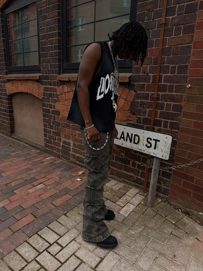 ‘ROGUE ASH’ sleeveless tee